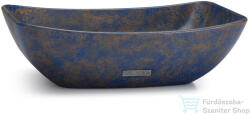 S.V.I.S. Design mosdó 50 cm VIRGO BASIC - GRANITE, kék és okker, félmatt lakk UBX. VIRGO. BC. 050.000. GR. 02.2 (UBX_VIRGO_BC_050_000_GR_02_2)