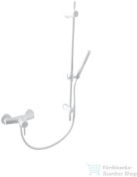 Bugnatese KOBUK zuhany csaptelep rudas zuhanyszettel, matt fehér 2280BI (2280BI)