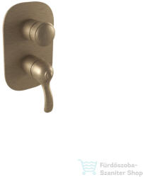 Bugnatese LEM falsík alatti kád/zuhany csaptelep 3 fogyasztóhoz, belső egységgel, matt bronz 1931BO (1931BO)