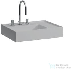 Laufen Kartell By Laufen 60x46 cm-es mosdó 3 csaplyukkal, Matt szürke H8183347591581 (H8183347591581)