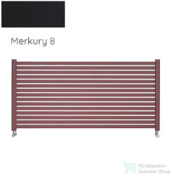 Radeco ALVO 1 350x1000 design radiátor, MERKURY 8 (selyemfényű fekete) színben (Radeco_ALVO_1_MERKURY8)