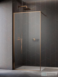Radaway Modo F II Brushed Copper 135 walk-in zuhanyfal, szálcsiszolt réz (10409135-93-01) (10409135-93-01)