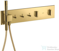 Hansgrohe AXOR SHOWERCOMPOSITION 3 utas termosztátos falsík alatti kád /zuhany csaptelep, polírozott arany hatású 12572990 (12572990)