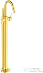 Ideal Standard JOY szabadonálló kádtöltő csaptelep zuhanyszettel, alaptest nélkül, Brushed gold BD461A2 (BD461A2)