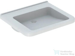 Geberit SELNOVA COMFORT SQUARE 65x55 cm-es akadálymentes mosdó csaplyuk-és túlfolyó nélkül, fehér 500.790. 01.7 (500790017)