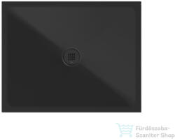 SAPHO GSI EXTRA FLAT zuhanytálca, ExtraGlaze, 100x80x2cm, matt fekete (46100826) (46100826) - furdoszoba-szaniter