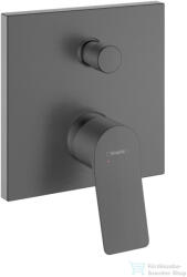 Hansgrohe VIVENIS falsík alatti kád /zuhany csaptelep, szálcsiszolt fekete króm 75415340 (75415340)