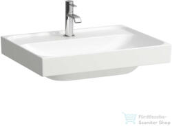 Laufen MEDA 60x46 cm-es falra/bútorra szerelhető csiszolt aljú mosdó túlfolyó nélkül, LCC bevonattal, fehér H8161134001111 (H8161134001111)