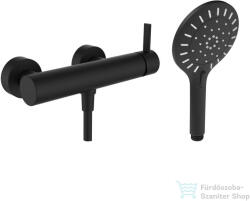 Laufen MEDA zuhany csaptelep zuhanyszettel, PVD matt titán fekete HF506650428600 (HF506650428600)