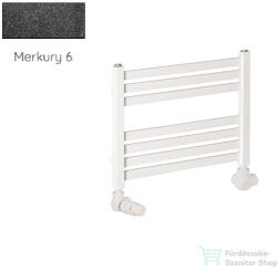 Radeco PINO K AK1-500/EP 415x530 törölközőszárítós radiátor, MERKURY 6 (metál fekete) színben (Radeco_PINO_K_AK1_500_EP_MERKURY6)