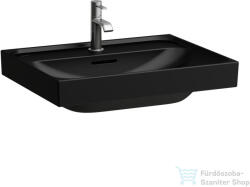 Laufen MEDA 60x46 cm-es falra/bútorra szerelhető mosdó, matt fekete H8101137161041 (H8101137161041)