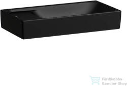 Laufen MEDA 46x23, 5 cm-es fali mosdó csaplyuk és túlfolyó nélkül, matt fekete H8151147161121 (H8151147161121)