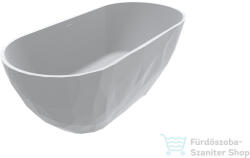 LunArt Sophie 165x76 cm-es szabadon álló öntöttmárvány kád szifon nélkül, matt fehér 5999123014290 (5999123014290)