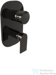 Bugnatese SIMPLE falsík alatti kád/zuhany csaptelep, PVD fekete 6692PT (6692PT)