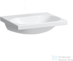 Laufen Lua 55x46 cm-es csiszolt aljú mosdó csaplyuk és túlfolyó nélkül, LCC bevonattal, H8160824001421 (H8160824001421)