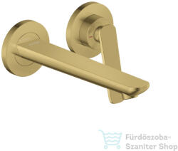 Hansgrohe AXOR Citterio C falsík alatti mosdó csaptelep 19, 3 cm-es kifolyóval, nem zárható leeresztővel, alaptest nélkül, polírozott arany hatású 49110990 (49110990)