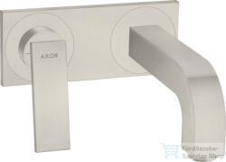 Hansgrohe AXOR CITTERIO falsík alatti mosdó csaptelep 22 cm-es kifolyóval, nem zárható leeresztővel, rozsdamentes acél hatású 39119800 (39119800)
