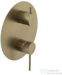 SAPHO ULTRASAN falbasüllyesztett csaptelep, 2-irányú, zuhanyváltóval, matt arany UT043VG (UT043VG)