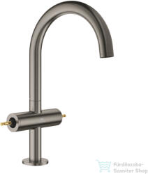 GROHE ATRIO PRIVATE L magasított mosdó csaptelep fogantyú nélkül, click-clack leeresztővel, Brushed Hard Graphite 21134AL0 (21134AL0)