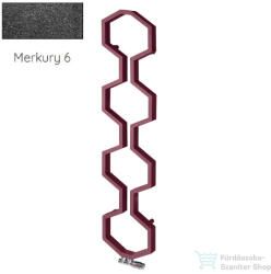 Radeco CARMEL 1800x400 design radiátor, MERKURY 6 (metál fekete) színben (Radeco_CARMEL_MERKURY6)