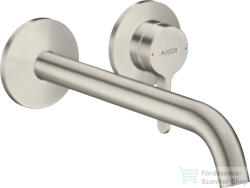 Hansgrohe AXOR ONE falsík alatti mosdócsaptelep 22 cm-es kifolyóval, nem zárható leeresztővel, rozsdamentes acél hatású 48120800 (48120800)