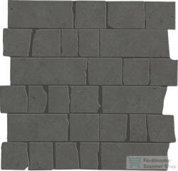 Marazzi Mystone Moon Antracite Mosaico Spaccatella 30x30 cm-es padlólap M8LL (M8LL)