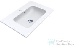 LunArt Gabriel 700 70x45 cm-es beépíthető öntöttmárvány mosdó, matt fehér 5999123002044 (5999123002044)