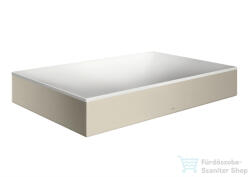 Hansgrohe AXOR SUITE 60x40 cm-es pultra ültethető mosdó csaplyuk nélkül, matt fehér/szálcsiszolt nikkel 42004820 (42004820)