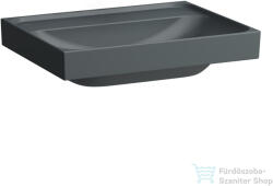 Laufen MEDA 60x46 cm-es falra/bútorra szerelhető mosdó csaplyuk és túlfolyó nélkül, matt grafit H8101137581121 (H8101137581121)