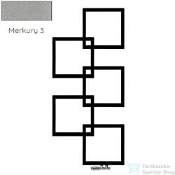 Radeco LOCO 5 MINI 1123x500 design radiátor, MERKURY 3 (metál világosszürke) színben, balos (Radeco_LOCO_5_MINI_B_MERKURY3)