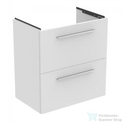 Ideal Standard I. Life S 60x37, 5 cm-es 1 fiókos fali szekrény mosdó és fogantyú nélkül, matt fehér T5293DU (T5293DU)