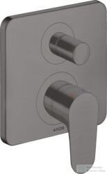 Hansgrohe AXOR Citterio M falsík alatti kád/zuhany csaptelep biztonsági kombinációval, alaptest nélkül, szálcsiszolt fekete króm 34427340 (34427340)