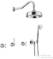 Bugnatese Lady falsík alatti komplett zuhanyrendszer 20 cm-es esőztetővel, belső egységgel, zuhanyszettel, króm 927CR (927CR)