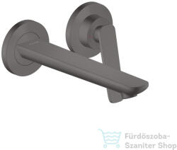 Hansgrohe AXOR Citterio C falsík alatti mosdó csaptelep 19, 3 cm-es kifolyóval, nem zárható leeresztővel, alaptest nélkül, szálcsiszolt fekete króm 49110340 (49110340)