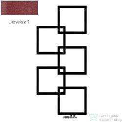 Radeco LOCO 5 MINI 1123x500 design radiátor, JOWISZ 1 (matt bordó) színben, balos (Radeco_LOCO_5_MINI_B_JOWISZ_1)