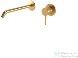 Bugnatese Kline falsík alatti mosdócsaptelep 22 cm-es kifolyóval, belső egységgel, leeresztő nélkül, szálcsiszolt arany 5746OS (5746OS)