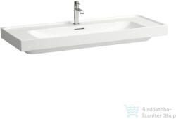 Laufen MEDA 120x46 cm-es falra/bútorra szerelhető mosdó LCC bevonattal, fehér H8141114001041 (H8141114001041)