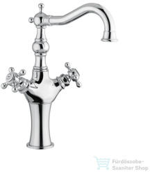 Bugnatese ARCADIA magasított mosdó csaptelep leeresztő nélkül, króm 8355SCR (8355SCR)