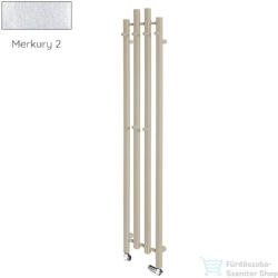 Radeco TUBO 3K KOLOR 1200x285 design radiátor, MERKURY 2 (ezüst) színben (Radeco_TUBO_3K_KOLOR_MERKURY2)