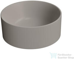 SAPHO GSI KUBE X kerámiamosdó, átm. : 32cm, matt tortora (943505) (943505) - furdoszoba-szaniter