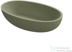 RIHO ESCALA Solid Surface 55x22 cm-es ovális mosdótál, moss green W030001Z22 (W030001Z22)