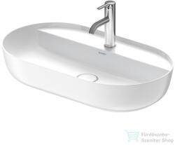 Duravit LUV 700x400 mm-es ráültethető mosdó Wondergliss bevonattal, fehér/szatén fehér matt 03807026001 (03807026001)