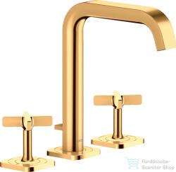 Hansgrohe AXOR CITTERIO E 3 üléses mosdó csaptelep automata leeresztővel, polírozott arany hatású 36108990 (36108990)