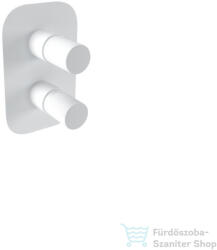 Bugnatese MOON 4 állású falsík alatti kád/zuhany csaptelep belső egységgel, matt fehér 7232BI (7232BI)