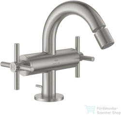 GROHE ATRIO bidé csaptelep automata leeresztővel, Supersteel 24353DC0 (24353DC0)