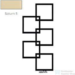 Radeco LOCO 5 MINI 1123x500 design radiátor, SATURN 5 (matt krém) színben, balos (Radeco_LOCO_5_MINI_B_SATURN5)