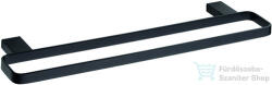 SAPHO BEMETA NERO Dupla Törölközőtartó, 500x20x132mm, fekete (135004080) (135004080) - furdoszoba-szaniter