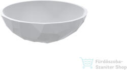 LunArt Sophie 42, 5 cm-es pultra ültethető öntöttmárvány mosdó csaplyuk és túlfolyó nélkül, matt fehér 5999123014320 (5999123014320)
