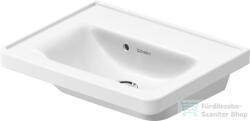 Duravit D-NEO 500x400 mm-es bútorral aláépíthető kézmosó csaplyuk nélkül Wondergliss bevonattal, fehér 07425000601 (07425000601)