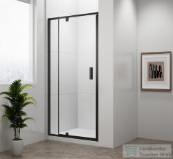 SAPHO POLYSAN EASY LINE BLACK nyílóajtó fix résszel, 880-1020mm, matt fekete profil/BRICK üveg (EL1738B) (EL1738B) - furdoszoba-szaniter